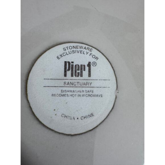 "PIER ONE" Set of 3 dinner plates STONE WEAR "SANCTUARY" SCRATCHES!! - Picture 4 of 8